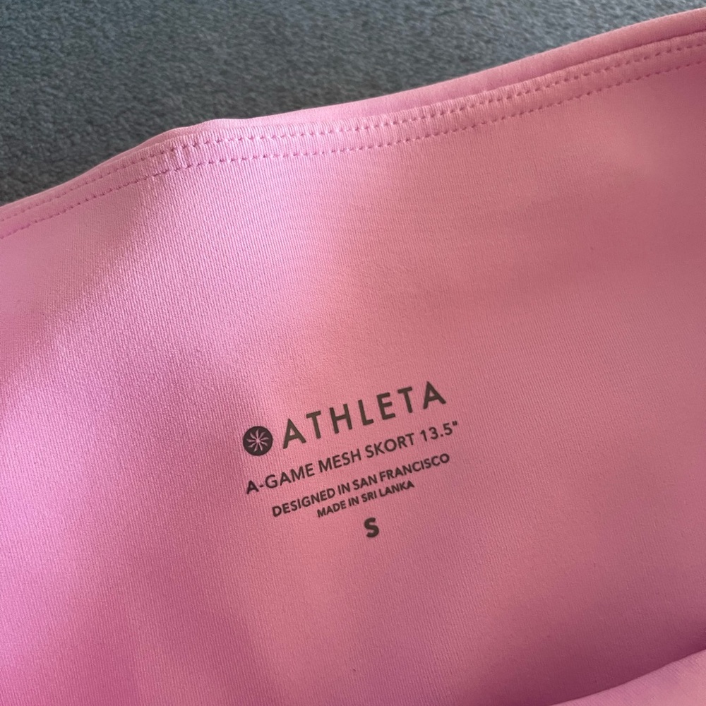 Athleta Pink A-Game Mesh Skort 13.5β in Excellent Condition - Picture 4 of 16